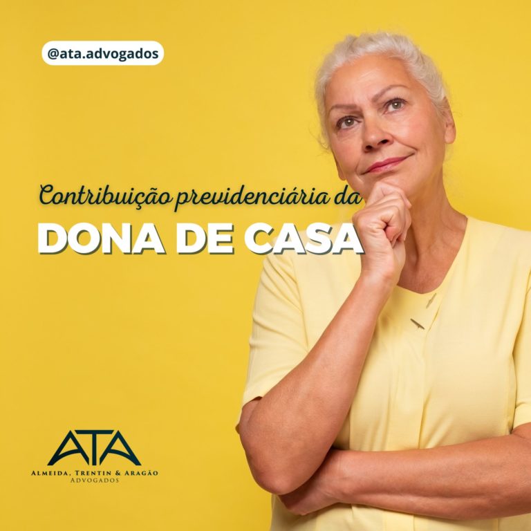 Contribuição da dona de casa.